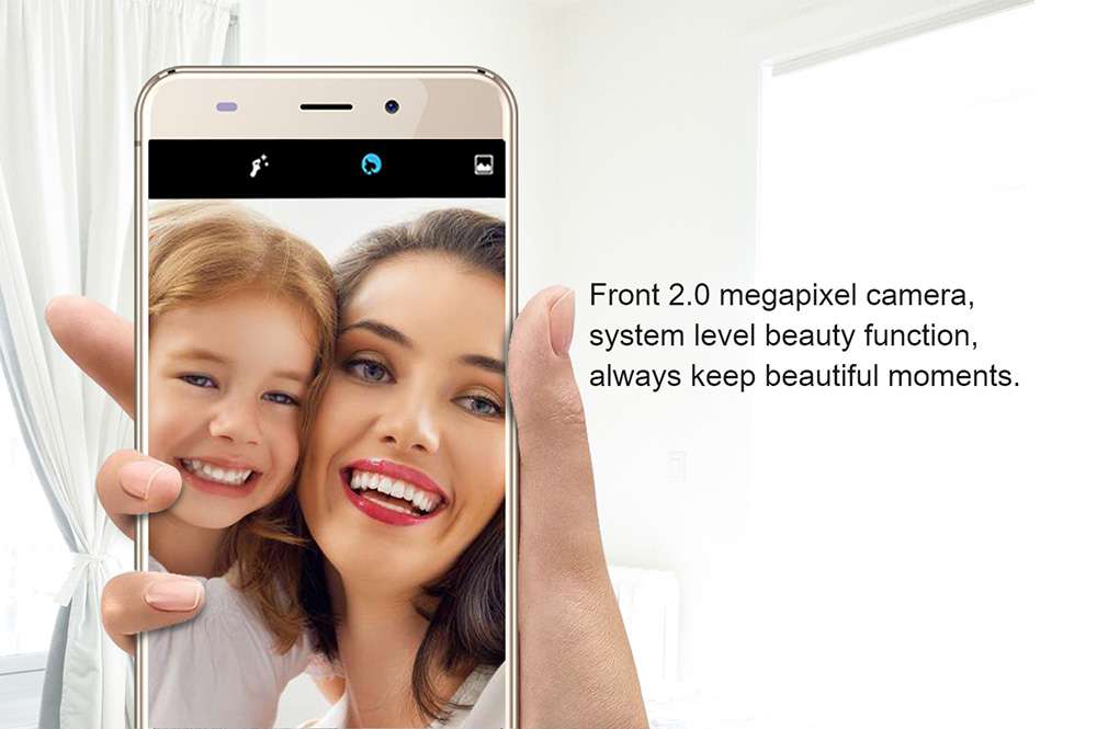 AllCall Madrid 5.5 Inch Smartphone HD 2.5D Curved Screen 8.0MP Camera 8GB MT6580A Quad Core Android 7.0 2600mAh - White