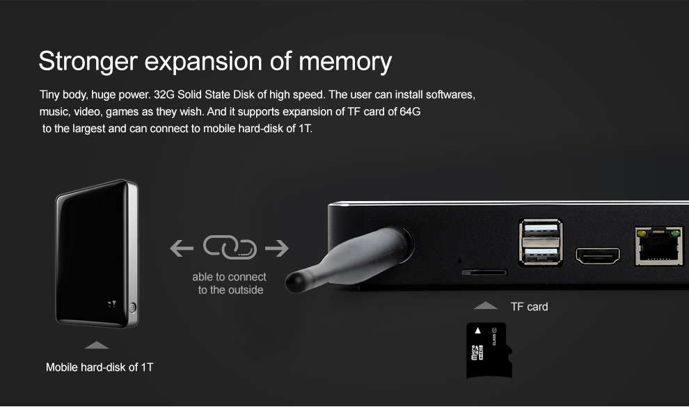 PIPO X11S 8.9 Inch Licensed Windows 10 Android 5.1 Dual OS Mini PC 2GB/32GB Intel Cherry Trail Z8350 WiFi Gigabit LAN Bluetooth HDMI - Black