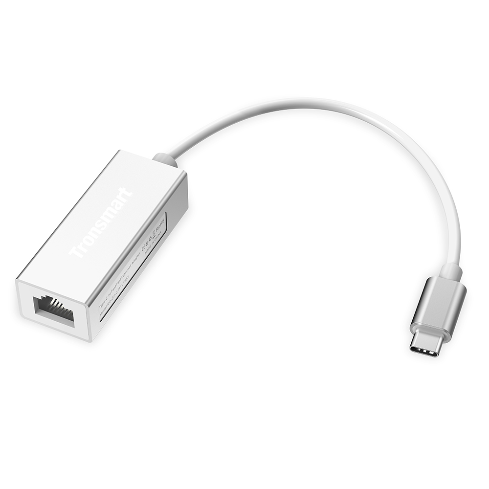 Tronsmart USB3.0 Type-C Male To RJ45 Adapter For Windows/Mac/Google Chrome OS