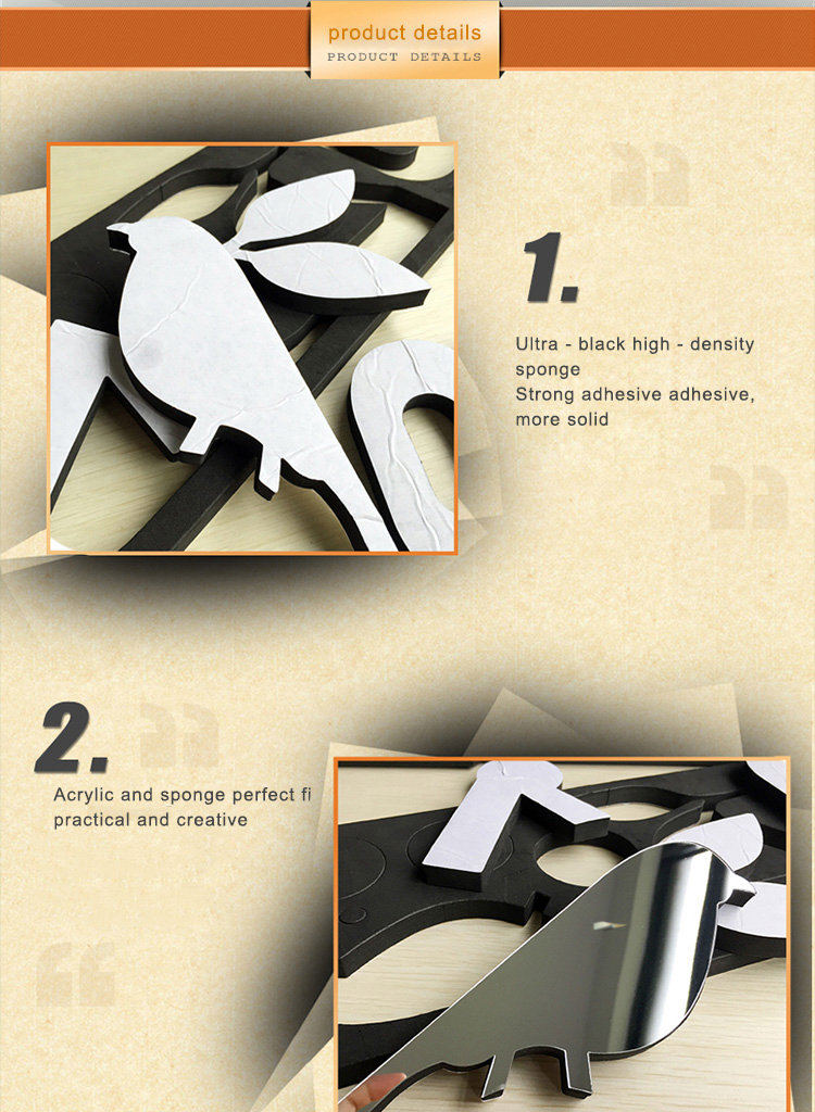 M.Sparkling 3M006 Home Decoration Wall Clock EVA Foam Material DIY Clock -Black