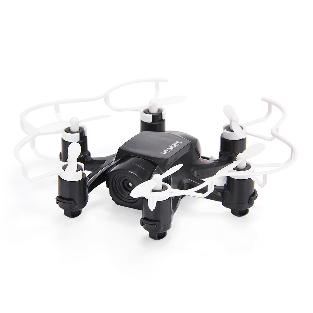 Bundle FQ777-126C MINI Spider Drone RTF White + Extra 3.7V 25C 220mAh Battery