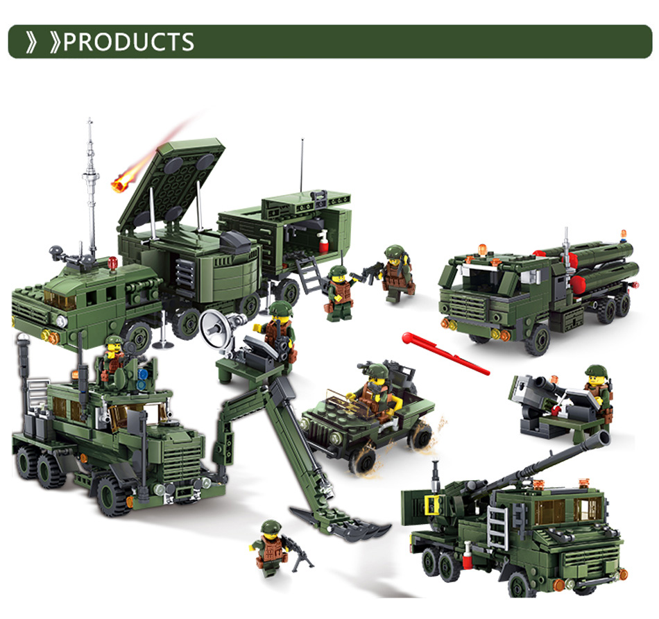 560PCS KAZI 84040 Building Blocks Field Army Educational Toys