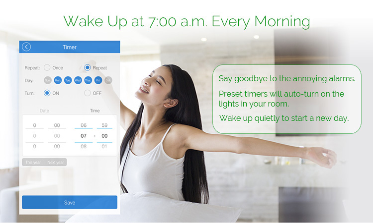 Geekbes WiFi Smart Touch Switch 4 gang Glass Panel Timing APP Control with Amazon Alexa Google Home -White/US Plug