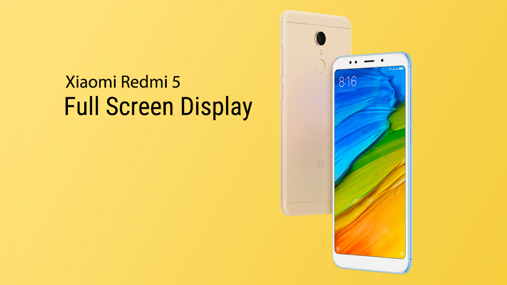 Xiaomi Redmi 5 5.7 Inch 4G LTE Smartphone 18:9 Full Screen 3GB 32GB 12.0MP Cam Qualcomm Snapdragon 450 Octa Core 1.8GHz Touch ID - Black