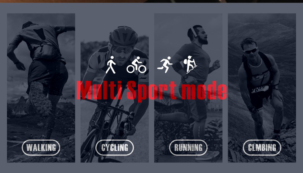 Makibes G05 Smartwatch GPS Bluetooth MTK2503 32GB TF Card SMS Reminder Multi-mode Sports Compatible with iOS Android - Black