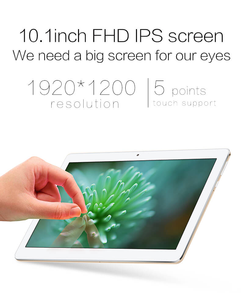 VOYO I8 Pro 4G Phablet 10.1 Inch Quad Core MTK6753 1.5GHz 3GB RAM 64GB ROM TF Card Dual Cameras Bluetooth 4.0 - Gold