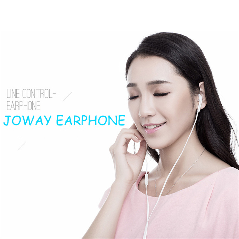 JOWAY H-P25 Stereo Earphone with Mic Noise Reduction Super Bass Flat Wire - Blue