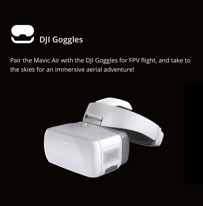 DJI Mavic Air 4K 3-Axis Gimbal Camera 32MP Sphere Panoramas Foldable RC Drone Fly More Combo - Onyx Black