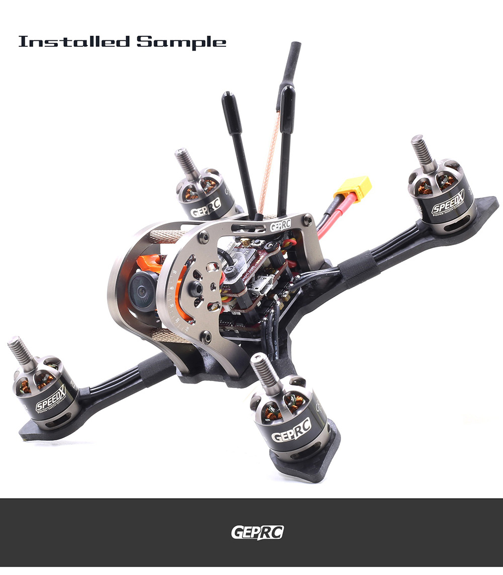 GEPRC Stable F4 MiniTower Omnibus F4 OSD 20A 2-4S 4 In 1 BLHeli_S ESC 48CH 25/100/200mW Switchable VTX
