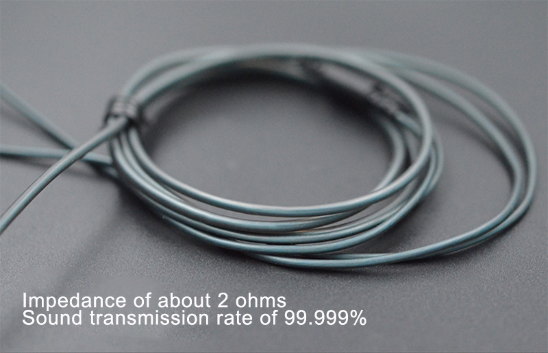 KZ ZS3 Headphone Cable 2 Pin 0.75mm Lossless Sound Quality - Blue + Gray