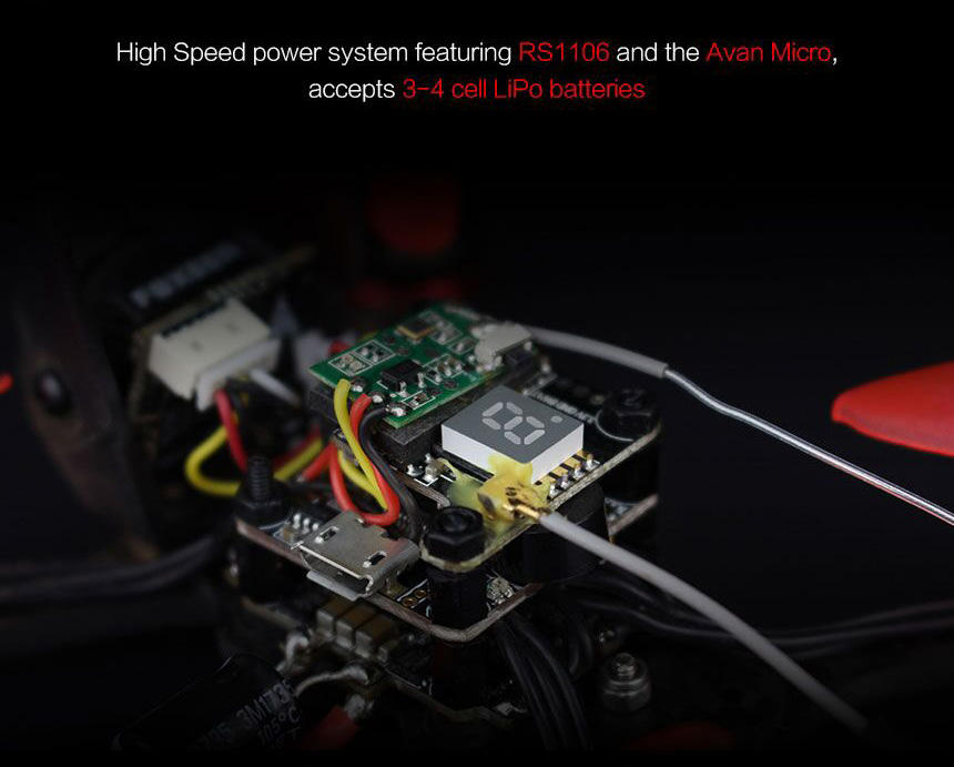 EMAX BABYHAWK R Brushless FPV Racing Drone 5.8G 40CH F3 FC OSD 12A Blheli_S 4 In 1 ESC - PNP