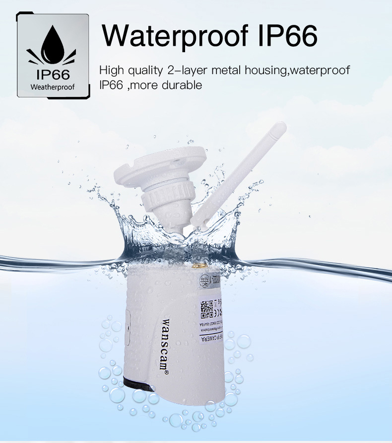 Wanscam HW0021 WiFi 720P IP Camera P2P 1.0MP Two-way Audio Onvif 2.1 Built-in IR Cut Night Vision Security Camera