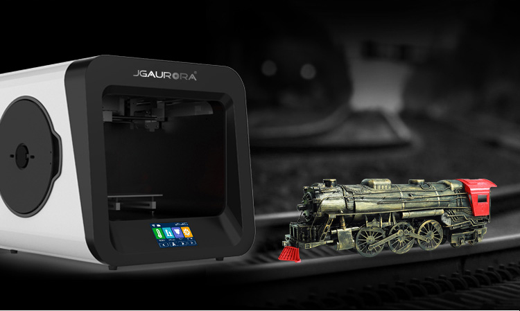 JGAURORA A4 3D Printer LCD Touch Screen APP Control - Blue