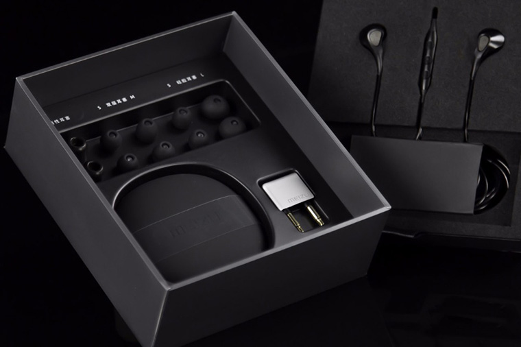 MEIZU Flow Three Driver Hybrid HiFi Earphones with Mic - Gray