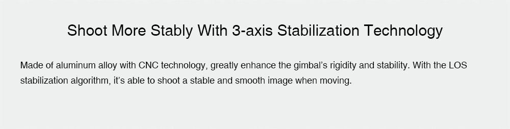 Xiaomi Mijia 3-Axis Stabilizing Gimbal Handheld PTZ For Xiaomi Mijia 4K Action Camera 360 Degree Rotation - White
