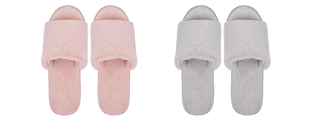 Xiaomi Mijia One Cloud Home Slippers Soft Faux Rabbit Fur Leisure Shoes -Grey/Size(39/40)