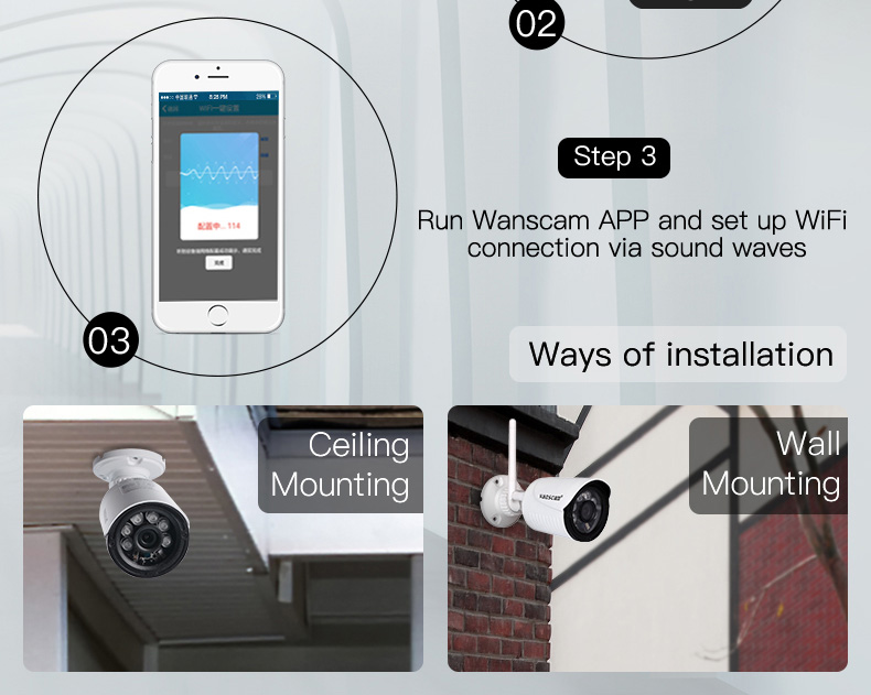 Wanscam HW0021 WiFi 720P IP Camera P2P 1.0MP Two-way Audio Onvif 2.1 Built-in IR Cut Night Vision Security Camera