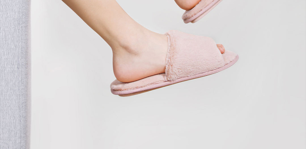 Xiaomi Mijia One Cloud Home Slippers Soft Faux Rabbit Fur Leisure Shoes -Grey/Size(39/40)