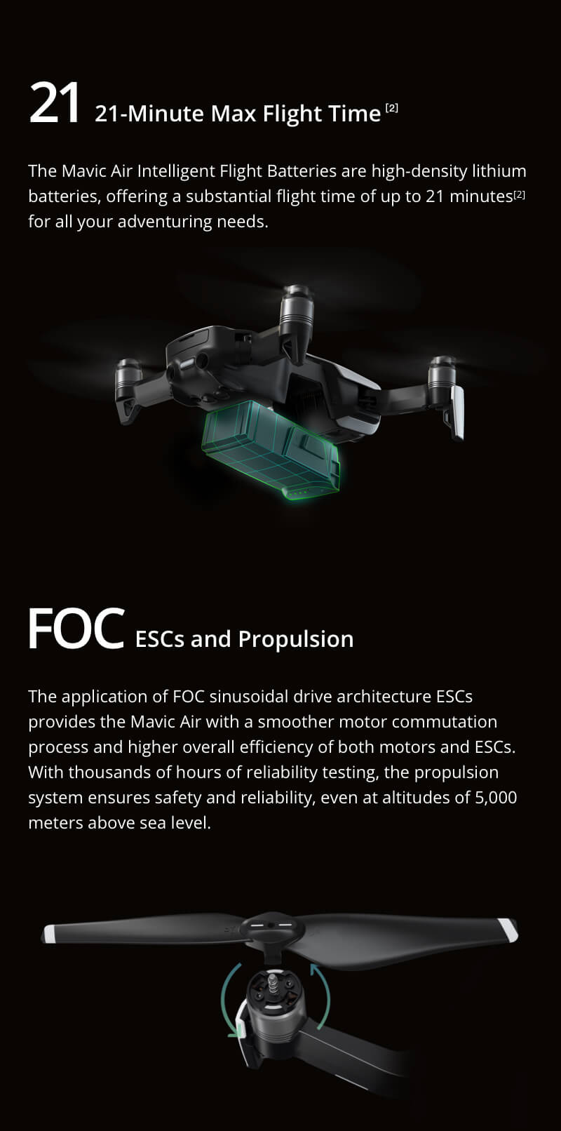 DJI Mavic Air 4K 3-Axis Gimbal Camera 32MP Sphere Panoramas Foldable RC Drone Fly More Combo - Onyx Black