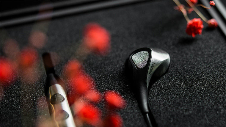 MEIZU Flow Three Driver Hybrid HiFi Earphones with Mic - Gray