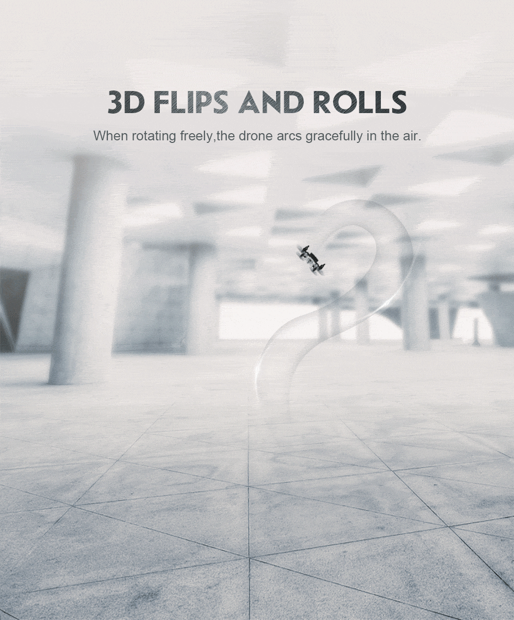 JJRC H54W E-FLY WIFI FPV Foldable Drone with 480P Camera Altitude Hold Mode RC Quadcopter BNF - Silver
