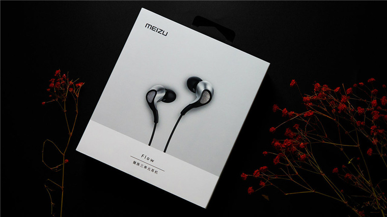 MEIZU Flow Three Driver Hybrid HiFi Earphones with Mic - Gray