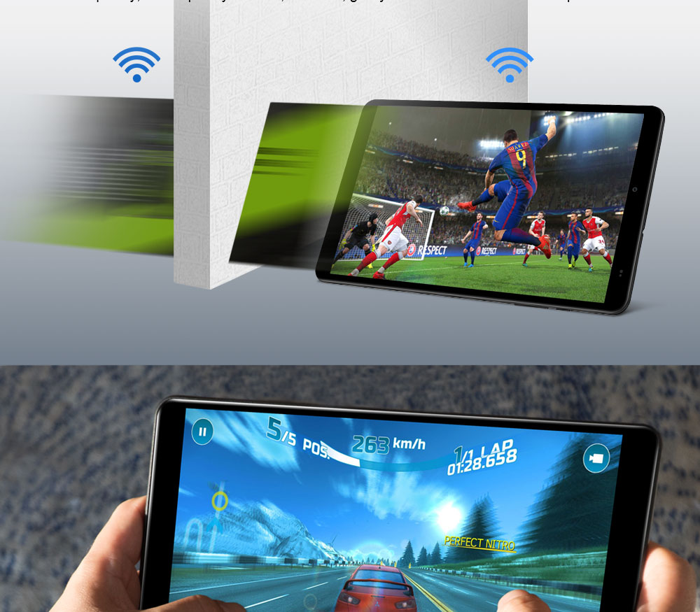 Chuwi Hi 9 Air Tablet PC MTK8173 Quad Core 8.4 Inch 2560*1600 4GB RAM 64GB ROM Android 7.0 Dual Band Wifi - Black+Gray