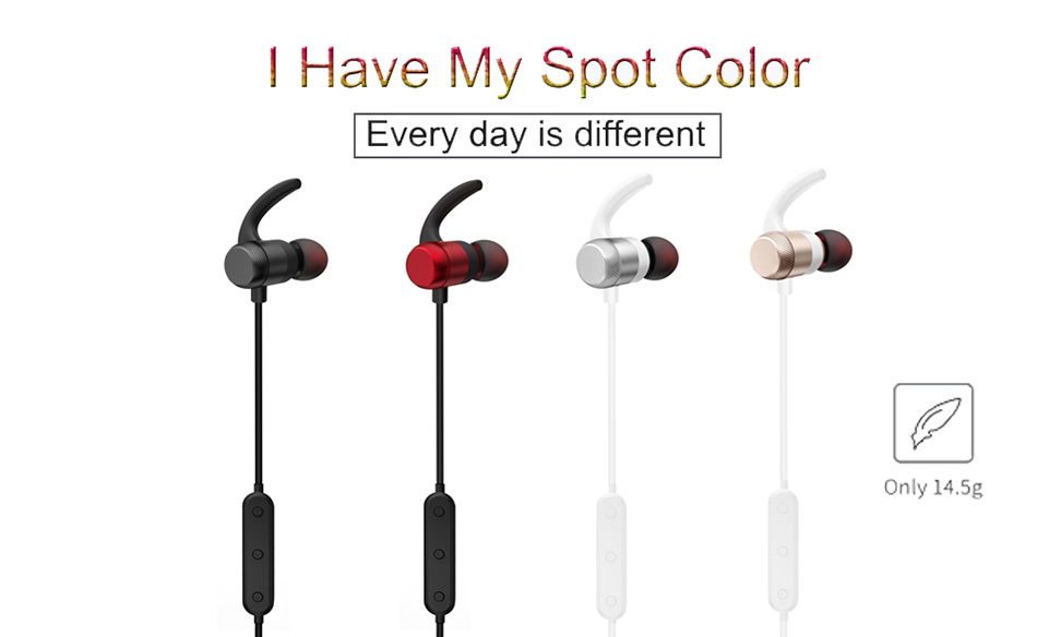 Binai A1 Wireless Bluetooth Headphones with Mic Smart Voice Magnetic Adsorption - Gray