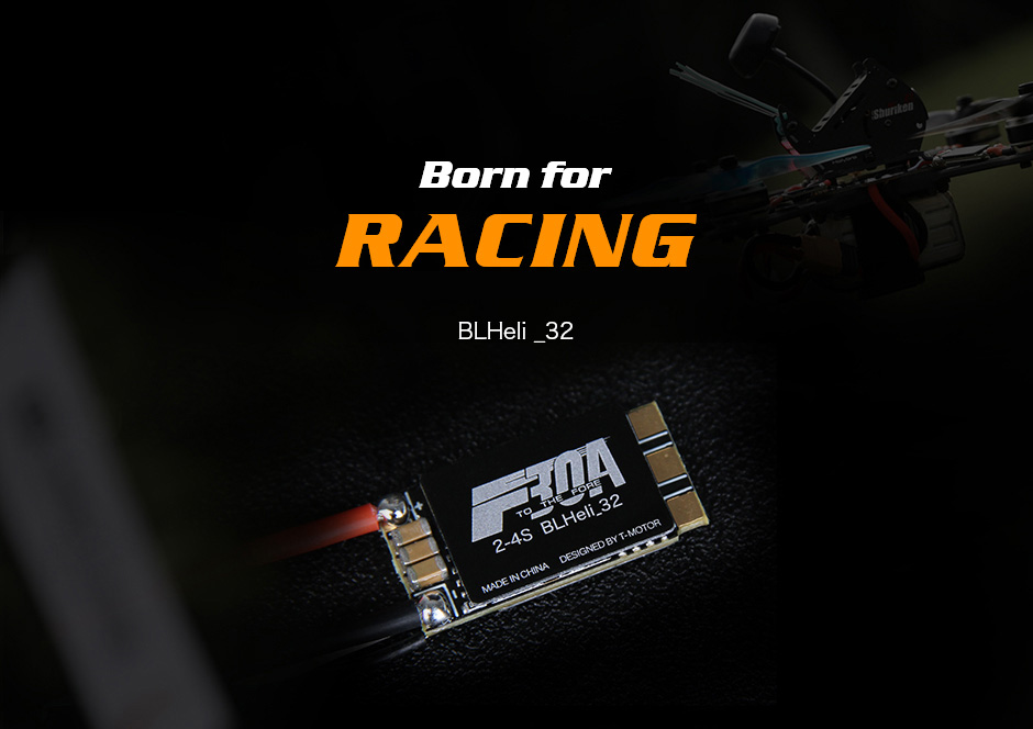 T-Motor F30A Blheli_32 2-4S Dshot1200 ESC for FPV Racing Drone