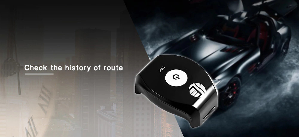 TK208 Car GPS Tracker Vehicle Anti-theft Remote Monitor Multi-functional Waterproof With SOS Function - Black