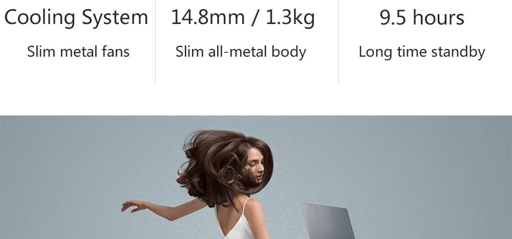 Xiaomi Mi Notebook Air 13.3 Inch 1920*1080 Intel Core i7-8550U Quad Core 16GB DDR4 256GB SSD NVIDIA GeForce MX150 Fingerprints - Gray
