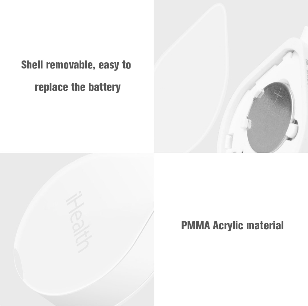Xiaomi Mijia iHealth Smart Blood Glucose Meter work with APP Built-in Cypress Chipset Portable Blood Glucose Monitor -White