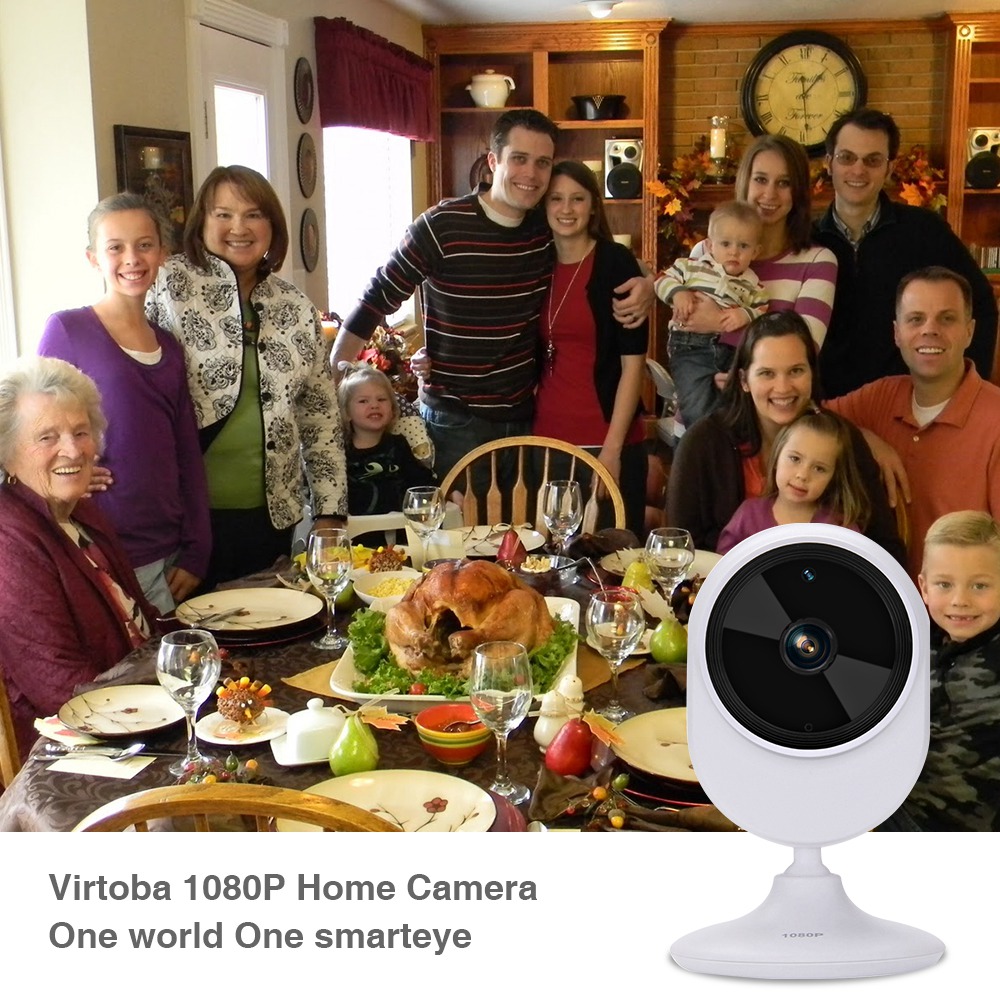Virtoba C35 1080P WiFi IP Camera Baby Monitor 1/2.7 COMS 30fps Night Vision ONVIF Two-way Audio Home Security Camera