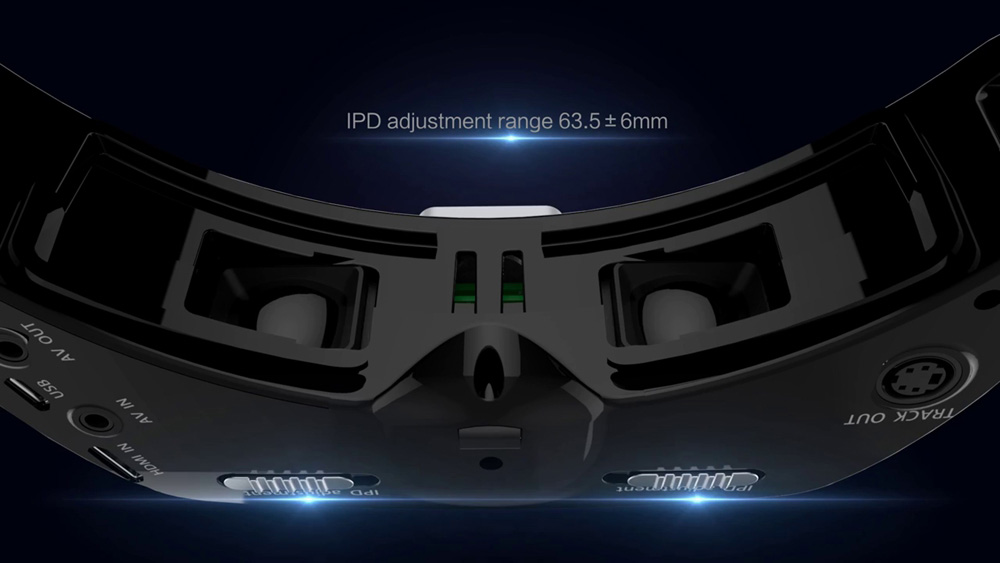 Skyzone SKY03 3D 800X600 5.8G 48CH FPV Goggles with Head Tracking Standard Dual Antennas Fan Support HDMI DVR - White