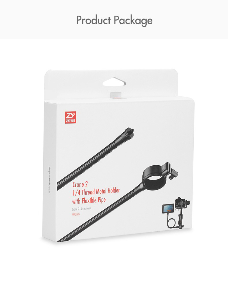 Zhiyun Crane 2 Handheld Gimbal Spare Parts 1/4 Thread Metal Holder with Flexible Pipe