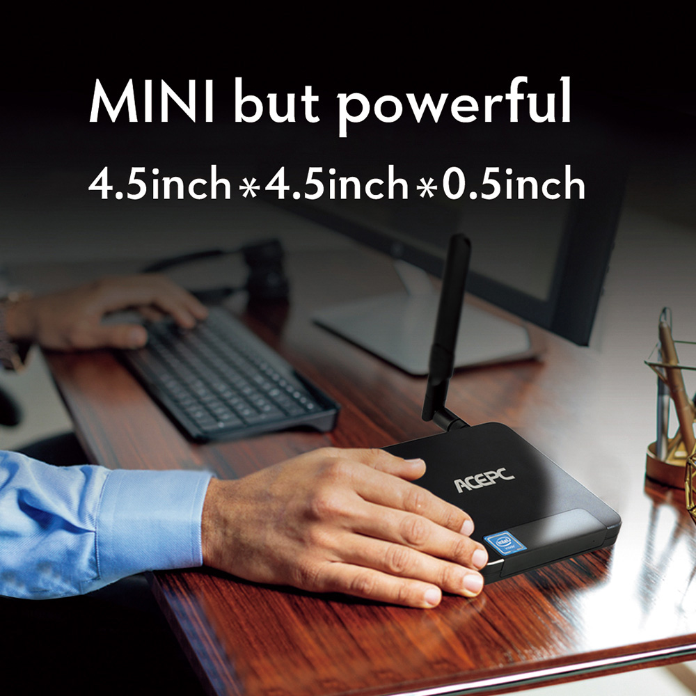 ACEPC T9 Licensed Windows 10 Intel Atom x5-Z8350 2GB/32GB Mini PC 2.4G/5G WiFi LAN Bluetooth USB3.0 HDMI