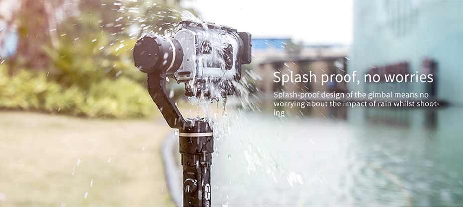 Feiyu Tech G5GS 3-Axis Brushless Handheld Gimbal Splash Proof for Sony AS50 X1000 Action Camera - Single Handheld