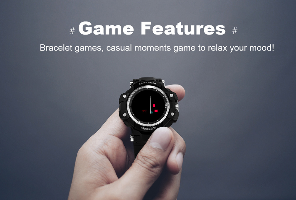GW68 Smartwatch IP67 Water Resistant Blood Pressure Blood Oxygen Heart Rate Monitor Sports Watch Compatible With Android IOS - Gray