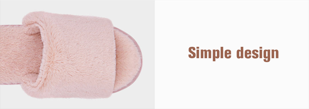 Xiaomi Mijia One Cloud Home Slippers Soft Faux Rabbit Fur Leisure Shoes -Grey/Size(39/40)