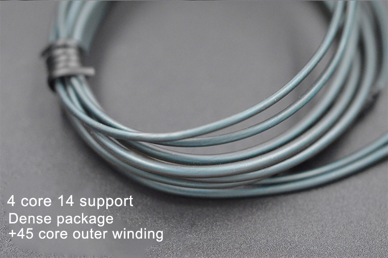 KZ ZS3 Headphone Cable 2 Pin 0.75mm Lossless Sound Quality - Blue + Gray