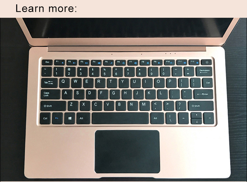YEPO 737A Laptop Intel Celeron N3450 Quad Core 13.3 Inch 1920 x 1080 Windows 10 6GB RAM 64GB eMMc - Gold