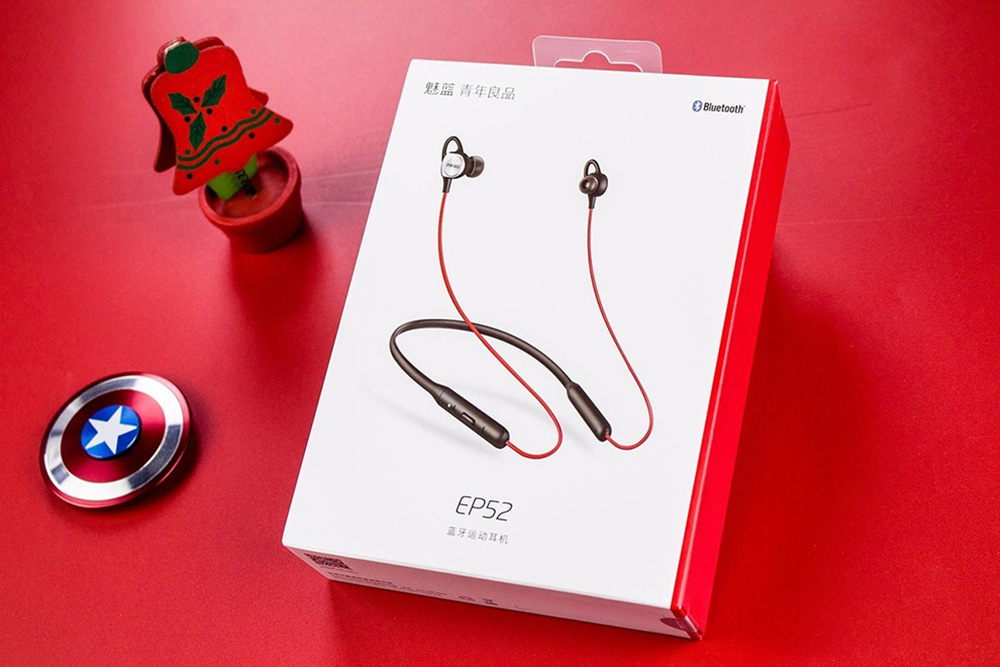 MEIZU EP52 Bluetooth Headphones with Mic Magnetic Neckband Stereo Earphones - Gray
