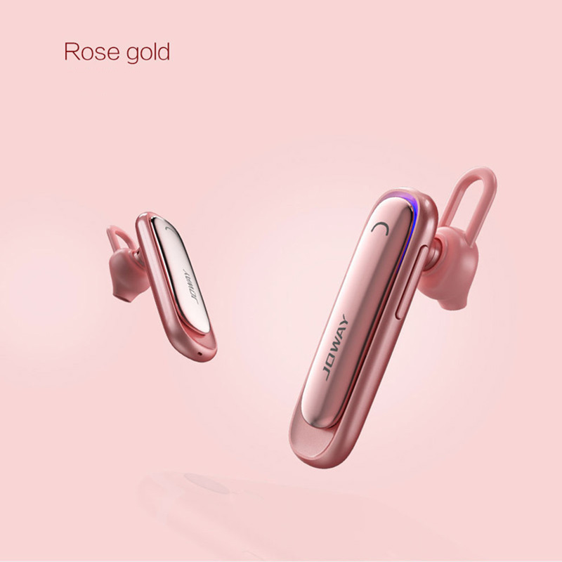 JOWAY H20 Wireless Bluetooth Stereo Headphones with Mic Noise Cancelling - White