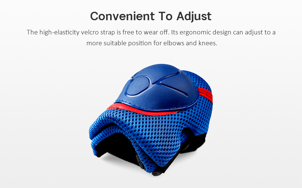 Xiaomi Mijia QiCYCLE Protective Gears Kit For Kids Protect Knees and Elbows Adjustable Breathable - Blue
