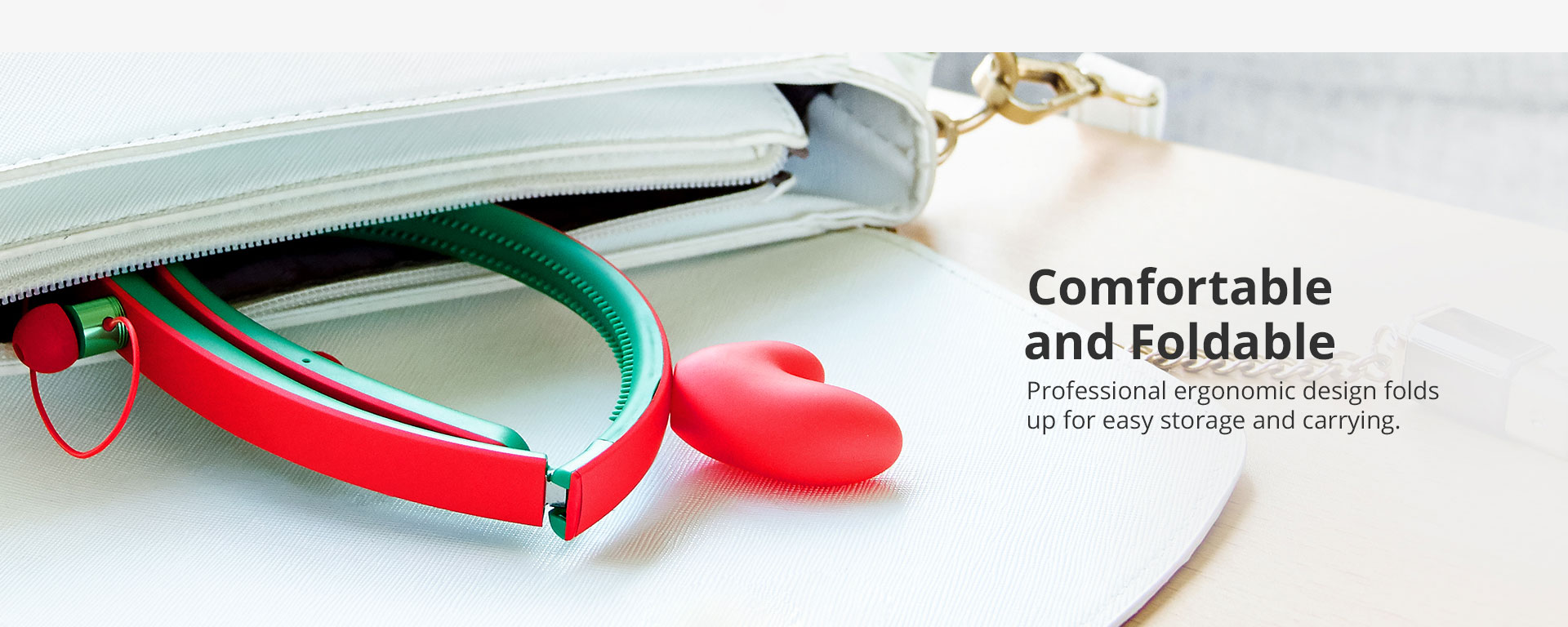 Tronsmart Encore Wink Bluetooth Headphones with LED Light - Red & Green