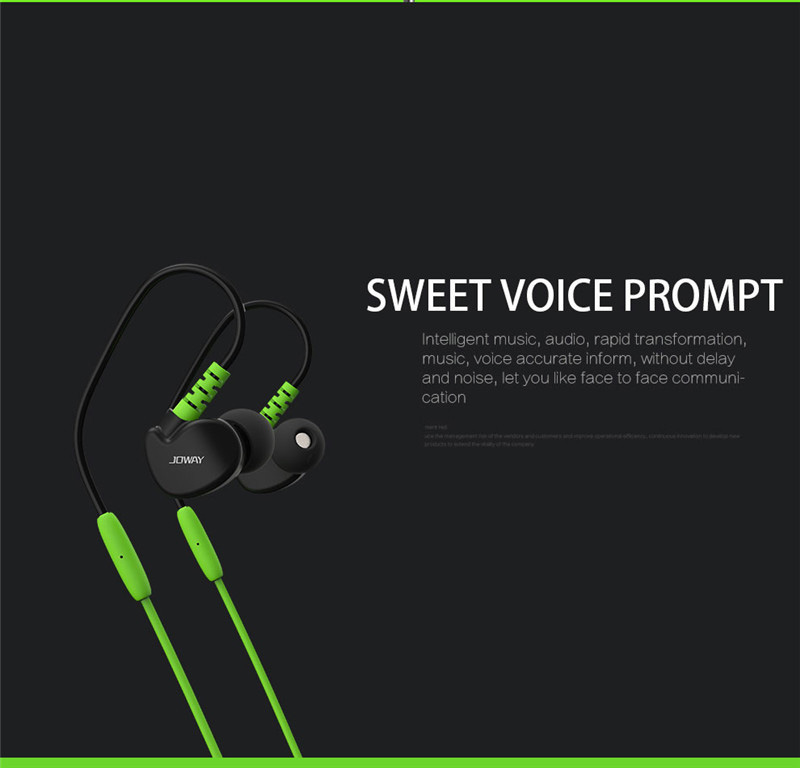 Joway H13 Wireless Bluetooth 4.1 Stereo Headset with Mic Noise Reduction - Black