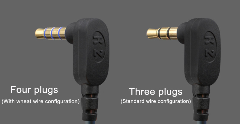 KZ ZS3 Headphone Cable 2 Pin 0.75mm Lossless Sound Quality - Blue + Gray