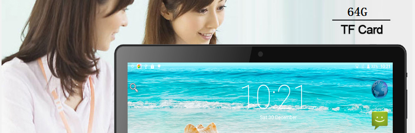 NOOMAI A108 3G Phablet MTK6580 Quad Core 1.3GHz 10.1" 2GB RAM 16GB ROM Tablet Dual SIM Dual Standby GPS Android 6.0- Black