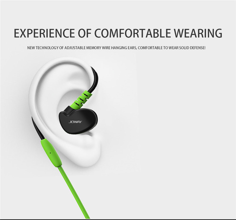 Joway H13 Wireless Bluetooth 4.1 Stereo Headset with Mic Noise Reduction - Green