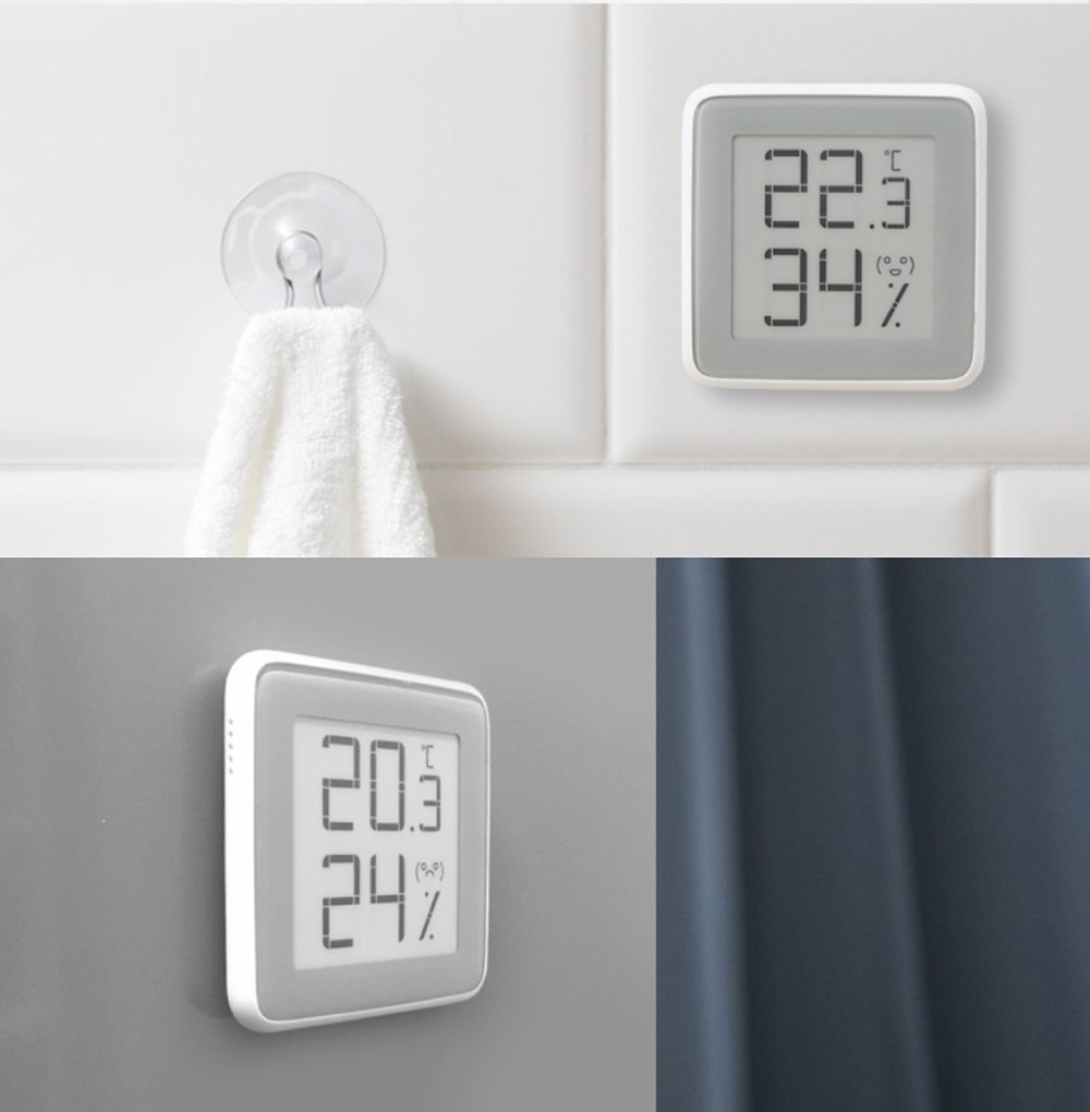 Xiaomi Miaomiaoce Digital Thermometer Hygrometer E-ink Ink Screen Display High-Precision Temperature Humidity Monitor -White